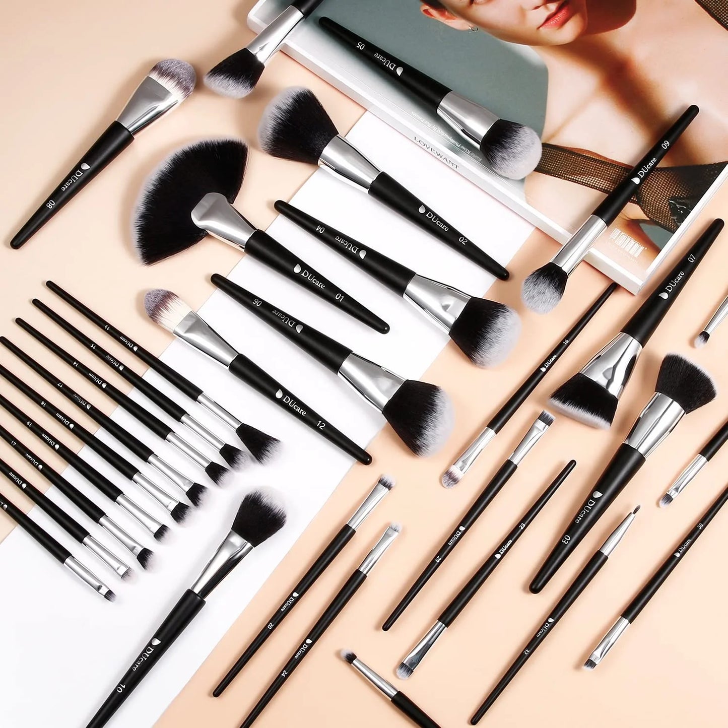 DUcare Professional Makeup Brush Set 32 pièces