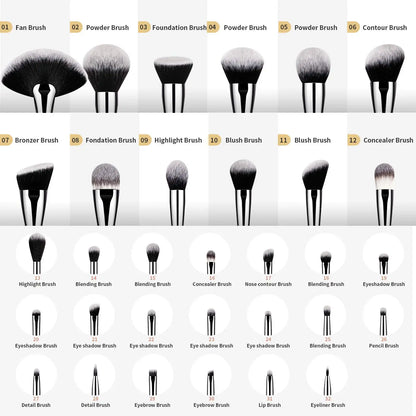 DUcare Professional Makeup Brush Set 32 pièces